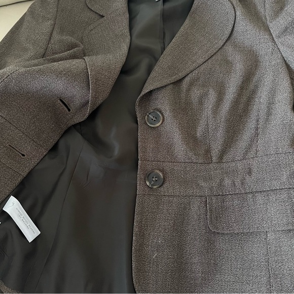 ANN Taylor petites gray blazer linen blend size 2 - Picture 8 of 9